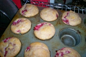 strawberry muffins